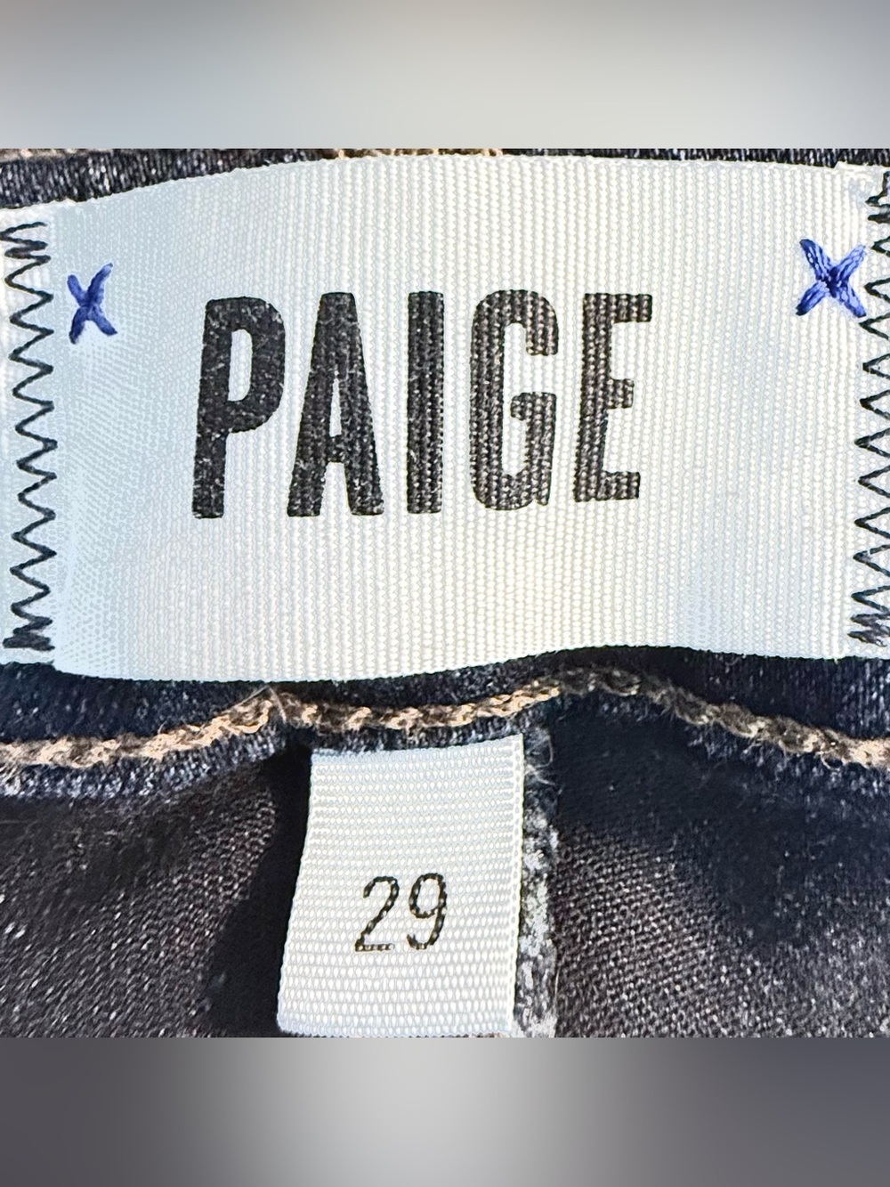 Paige "Hoxton Ultra Skinny" High Rise Dark Wash Skinny Jeans In Mona Color Sz 29 - Picture 8 of 11
